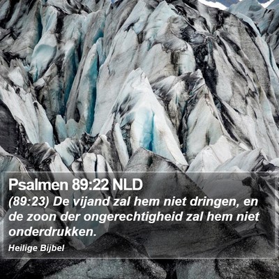 Psalmen 89:22 NLD Bible Verse Image