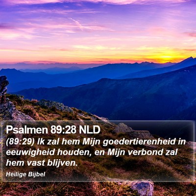 Psalmen 89:28 NLD Bible Verse Image
