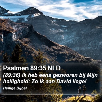 Psalmen 89:35 NLD Bible Verse Image