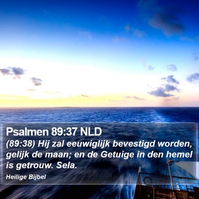 Psalmen 89:37 NLD Bible Verse Image