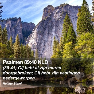 Psalmen 89:40 NLD Bible Verse Image