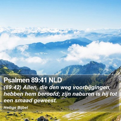 Psalmen 89:41 NLD Bible Verse Image