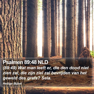 Psalmen 89:48 NLD Bible Verse Image