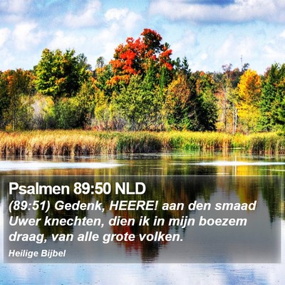 Psalmen 89:50 NLD Bible Verse Image