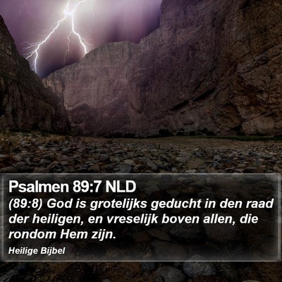 Psalmen 89:7 NLD Bible Verse Image