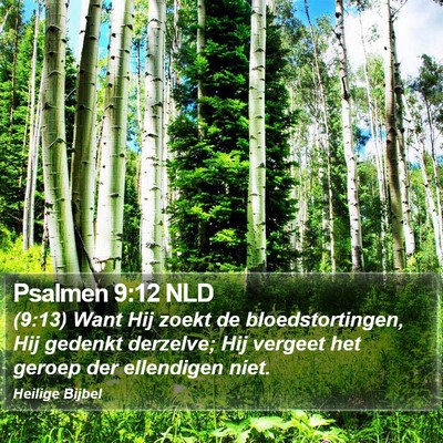 Psalmen 9:12 NLD Bible Verse Image