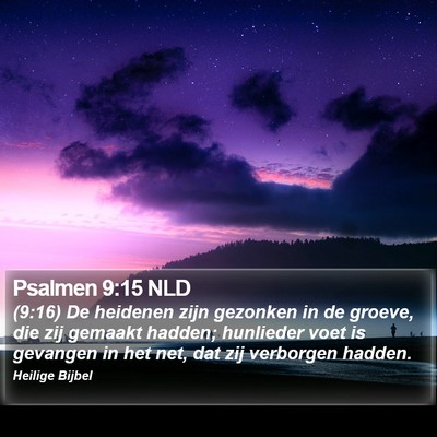Psalmen 9:15 NLD Bible Verse Image