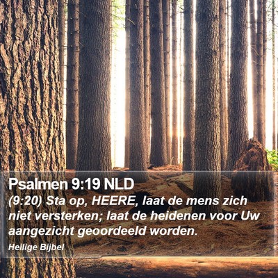 Psalmen 9:19 NLD Bible Verse Image