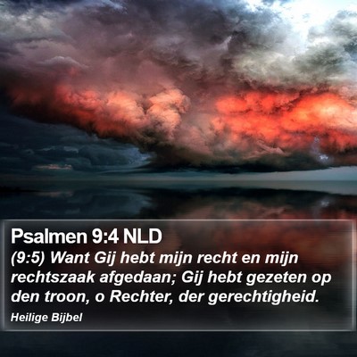 Psalmen 9:4 NLD Bible Verse Image