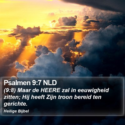 Psalmen 9:7 NLD Bible Verse Image