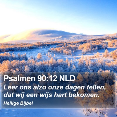 Psalmen 90:12 NLD Bible Verse Image