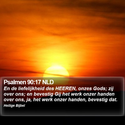 Psalmen 90:17 NLD Bible Verse Image