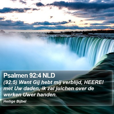Psalmen 92:4 NLD Bible Verse Image
