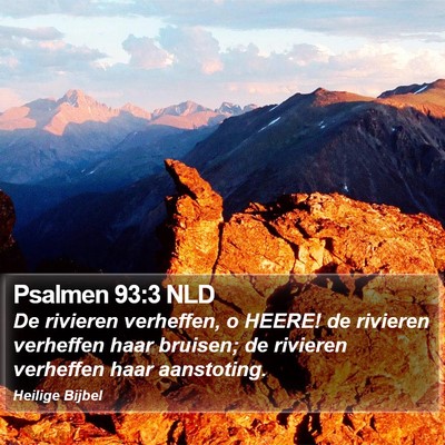 Psalmen 93:3 NLD Bible Verse Image