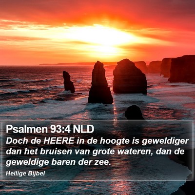 Psalmen 93:4 NLD Bible Verse Image