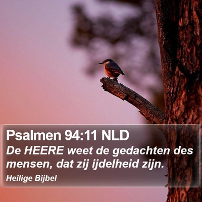 Psalmen 94:11 NLD Bible Verse Image