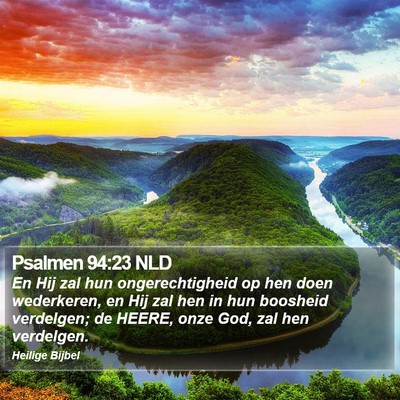 Psalmen 94:23 NLD Bible Verse Image