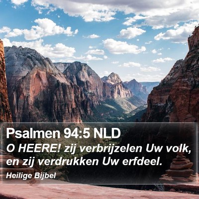 Psalmen 94:5 NLD Bible Verse Image