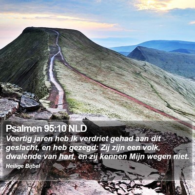 Psalmen 95:10 NLD Bible Verse Image