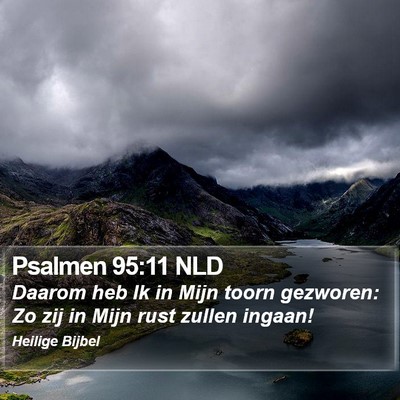 Psalmen 95:11 NLD Bible Verse Image