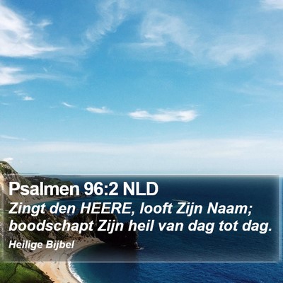 Psalmen 96:2 NLD Bible Verse Image
