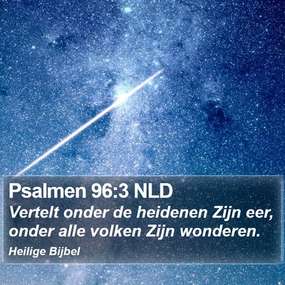 Psalmen 96:3 NLD Bible Verse Image