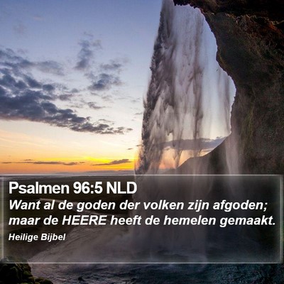 Psalmen 96:5 NLD Bible Verse Image