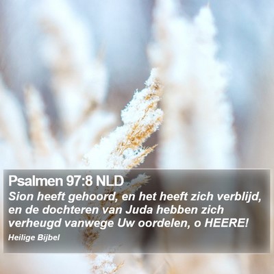 Psalmen 97:8 NLD Bible Verse Image