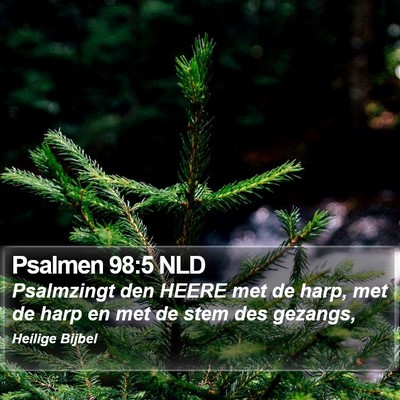 Psalmen 98:5 NLD Bible Verse Image