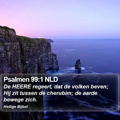 Psalmen 99:1 NLD Bible Verse Image