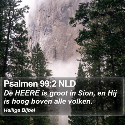 Psalmen 99:2 NLD Bible Verse Image