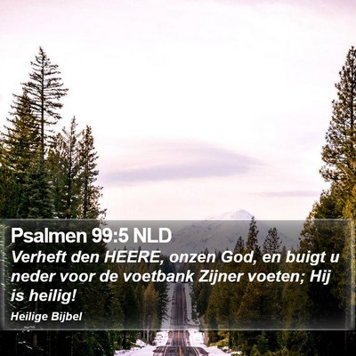 Psalmen 99:5 NLD Bible Verse Image
