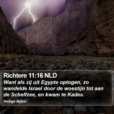 Richtere 11:16 NLD Bible Verse Image