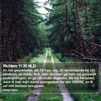 Richtere 11:35 NLD Bible Verse Image