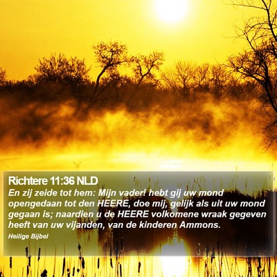Richtere 11:36 NLD Bible Verse Image