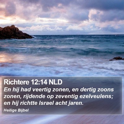 Richtere 12:14 NLD Bible Verse Image