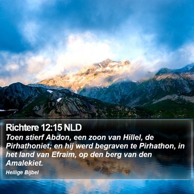 Richtere 12:15 NLD Bible Verse Image