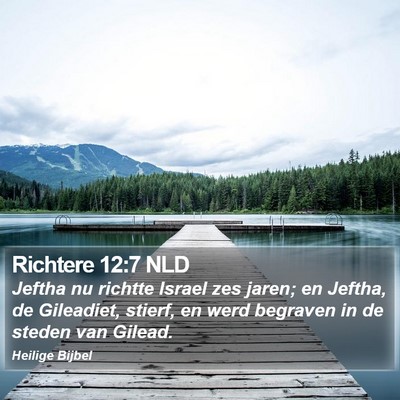 Richtere 12:7 NLD Bible Verse Image