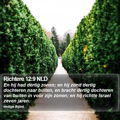 Richtere 12:9 NLD Bible Verse Image