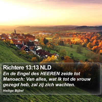 Richtere 13:13 NLD Bible Verse Image