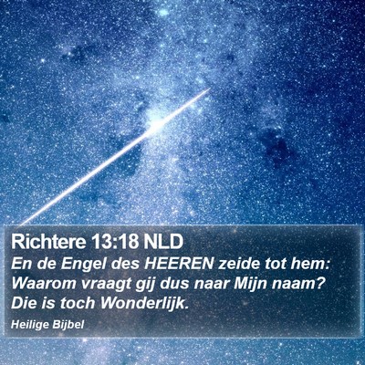 Richtere 13:18 NLD Bible Verse Image