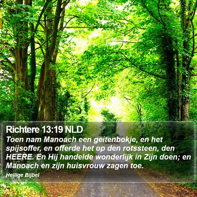 Richtere 13:19 NLD Bible Verse Image