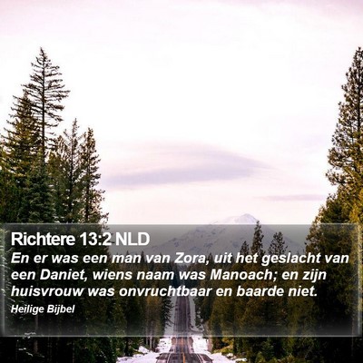 Richtere 13:2 NLD Bible Verse Image
