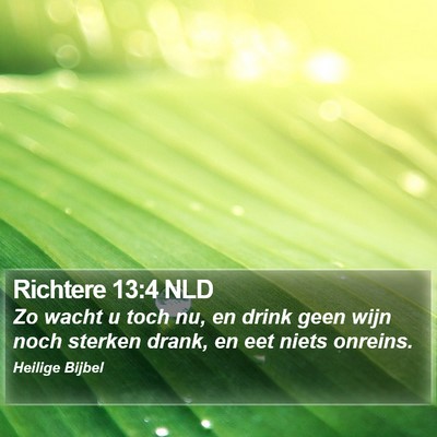 Richtere 13:4 NLD Bible Verse Image