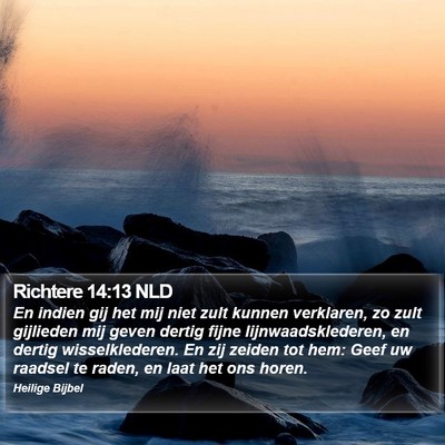 Richtere 14:13 NLD Bible Verse Image