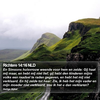 Richtere 14:16 NLD Bible Verse Image