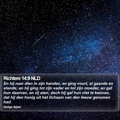 Richtere 14:9 NLD Bible Verse Image