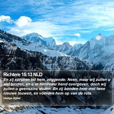 Richtere 15:13 NLD Bible Verse Image