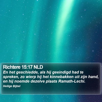 Richtere 15:17 NLD Bible Verse Image