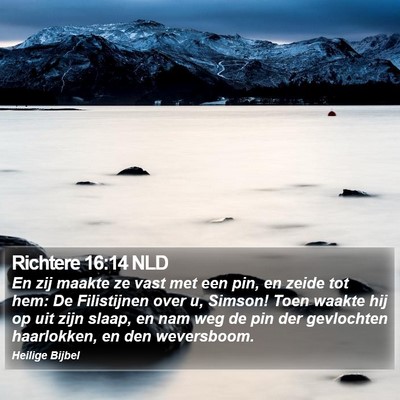 Richtere 16:14 NLD Bible Verse Image
